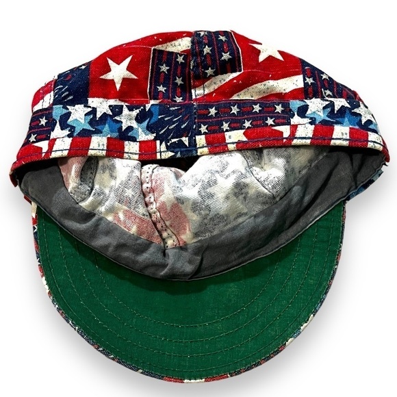 Vintage Kromer Welding Hat Cap USA Flag Stars and Stripes Union Tag Size 7 1/8 - Picture 6 of 6